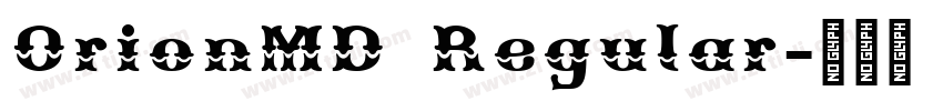 OrionMD Regular字体转换